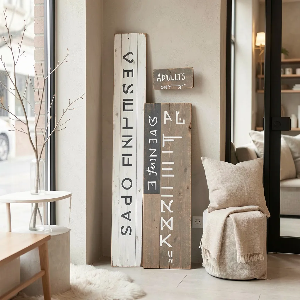 Spring porch leaner sign with floral design