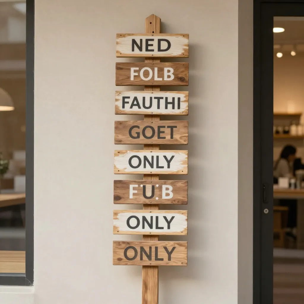 Fall porch leaner sign with autumn leaves