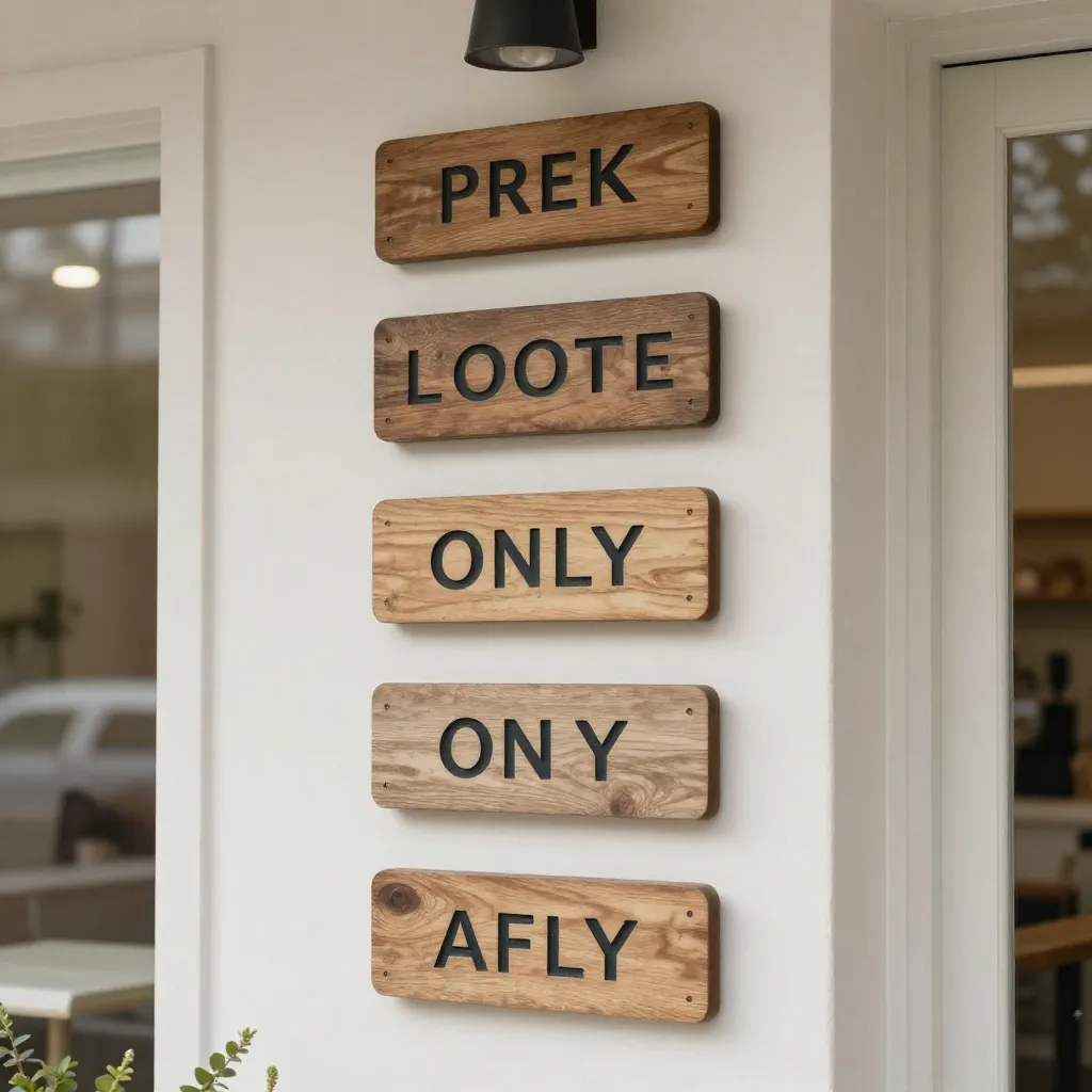 Holiday porch leaner sign with festive design