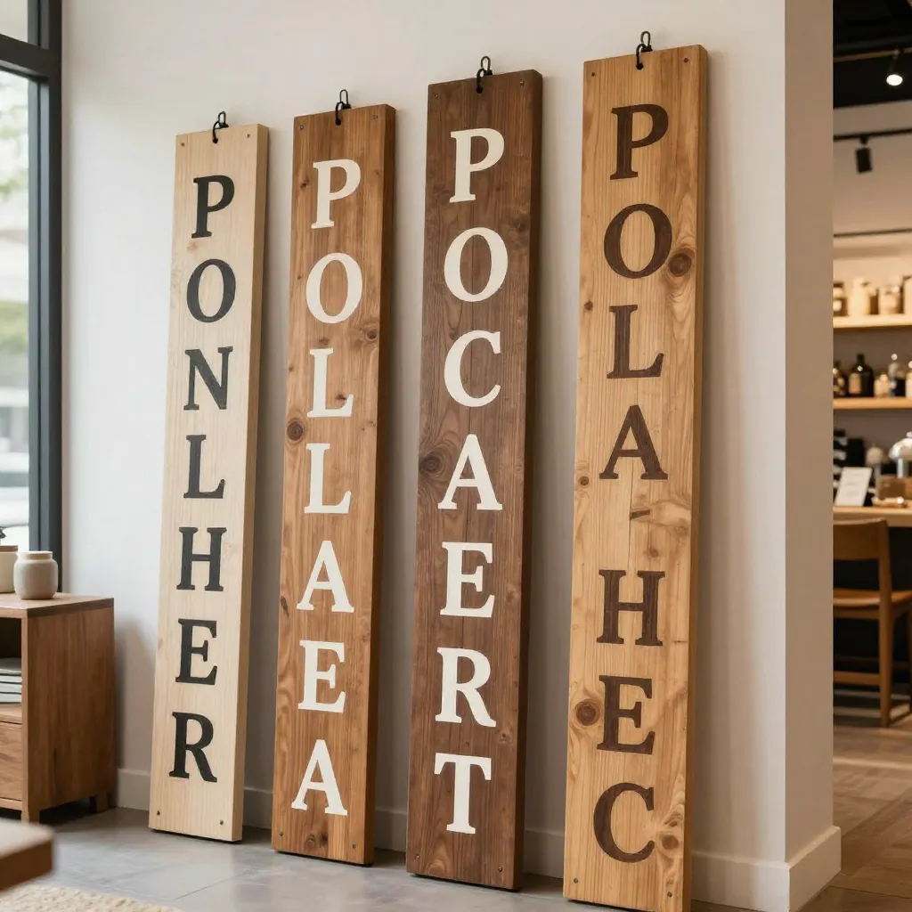 Rustic porch sign with welcome message