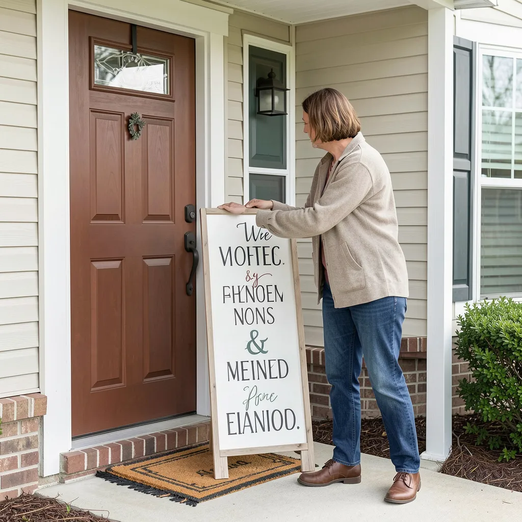 Summer coastal porch leaner