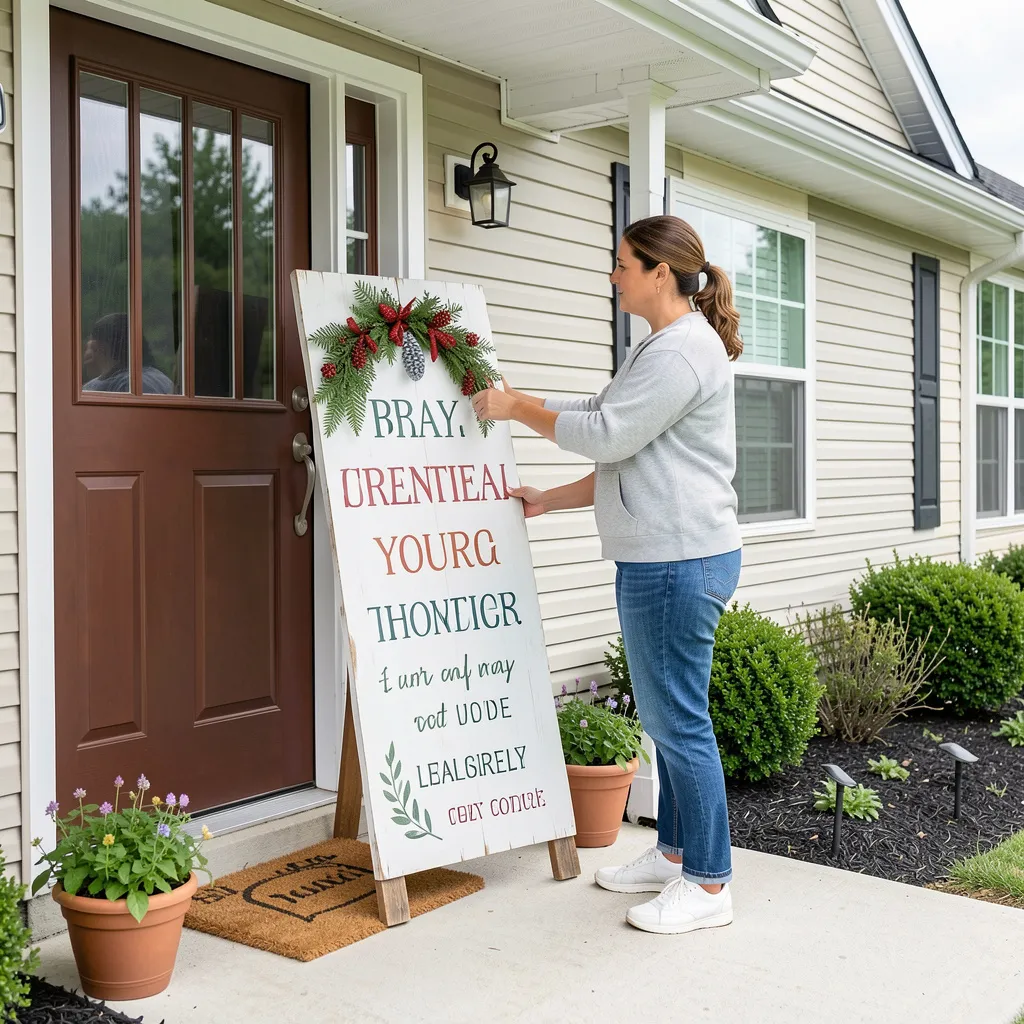 Winter cabin style leaner