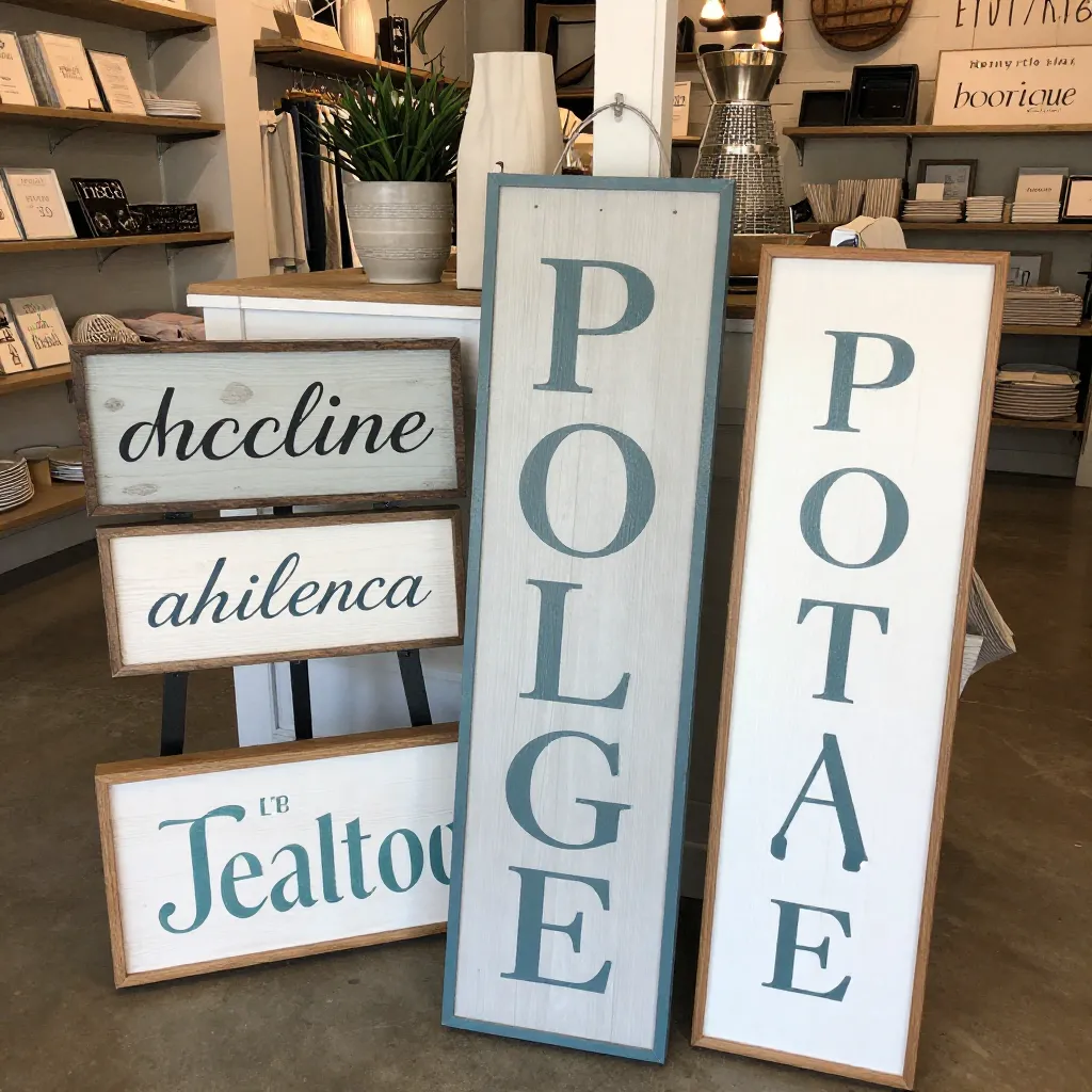 Spring floral porch sign